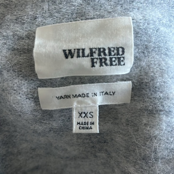 Aritzia Wilfred Free Fei Fei Vest Fringe Wool Alpaca Belted Cardigan Size XXS - Picture 9 of 11